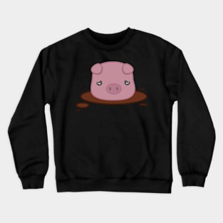 Sad Pleasantly Plump Piggy Crewneck Sweatshirt